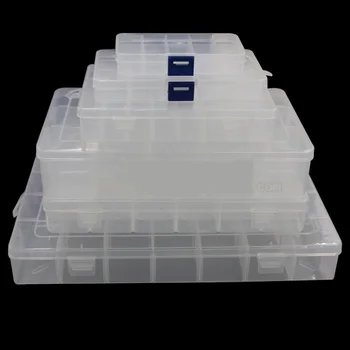 

10/12/15/24/28/36 Square Plastic Box for Electronic Component parts diode resistor kit capacity integrated circuit stotage box