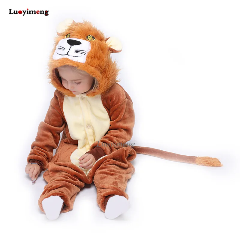 New Kids Animal Pyjamas Unicorn Pajamas for Children Anime Panda Cat Cosplay Costume Winter Boys Girls Sleepwear Kigurumi Onesie