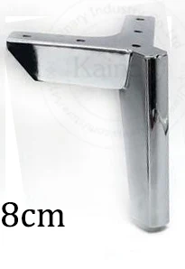 8cm silver 4 шт. диван для размешивания кофе из нержавеющей стали ножка стола летательный аппарат для ног опорные ножки черного и золотого цвета ножек стула ТВ шкаф стопы 8/10/15 см мебельная фурнитура - Цвет: 8cm silver