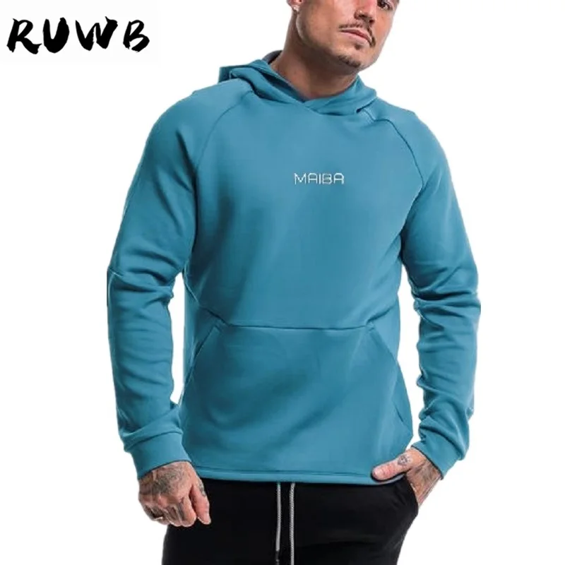 

Autumn Gym Hoodies Men Casual Sweatshirt Fitness Workout Cotton Sportswear Spring New Male Plus size Loose Pullover Tops Clothes