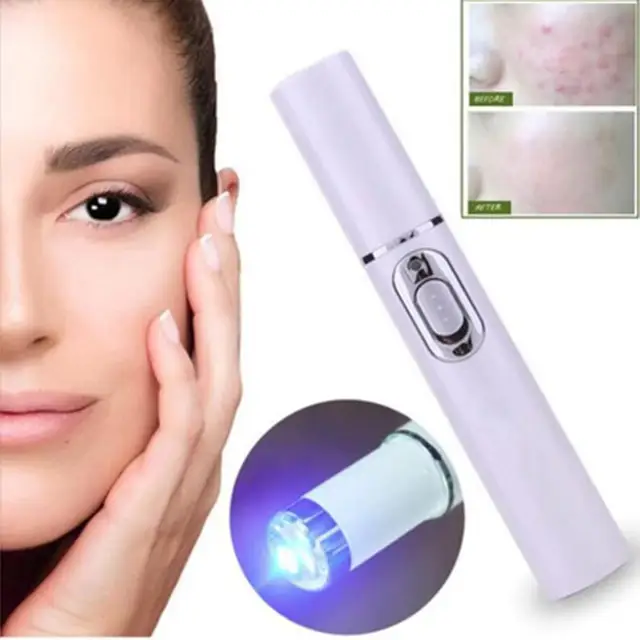 Blue Light Therapy Acne Laser Pen Facial Massager Treatment Soft Scar Wrinkle Acne Removal Device 2