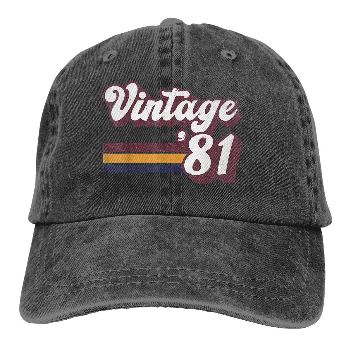 

Pure Color Dad Hats 40th Birthday Gift - Retro 1981 40 Years Old Women's Hat Sun Visor Baseball Caps 1981 Birthday Peaked Cap