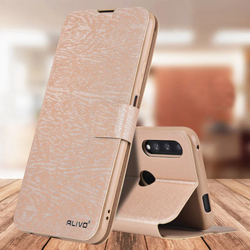 Для huawei P Smart Z чехол Флип кожаный чехол для телефона чехол для huawei P Smart Z STK-LX1 кошелек книжная полка для huawei Y9 Prime - Цвет: Золотой