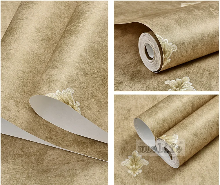Винтажный пестрый американский стиль нетканые обои 3D greenembossed Простой Европейский спальня гостиная ТВ фон обои