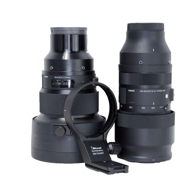 iShoot Lens Collar for Sigma 100-400mm F5-6.3 DG DN OS Sony E-mount Tripod Mount Ring Lens Adapter w Arca swiss IS-SM105ART