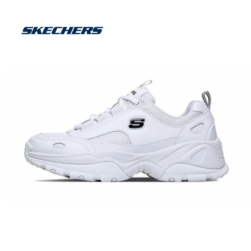 Skechers/Мужская обувь D'lites на платформе; Вулканизированная обувь; кроссовки со шнуровкой; обувь для папы; кроссовки; брендовая Роскошная оригинальная обувь; 999031-BKW