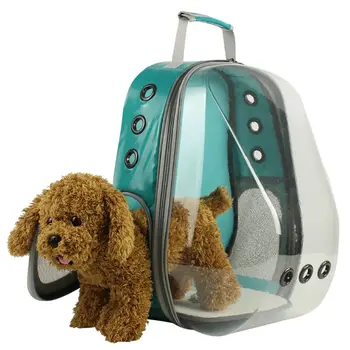 

Pet Carrier Cat Small Dog Handbag Breathable Astronaut Space Capsule Bubble Backpack