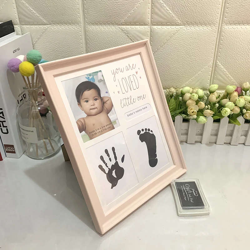 Baby Handprint footprint frame Newborn footprint kit Footprint child  Special gift for births and baptisms Safe Clean Non-Toxic - AliExpress