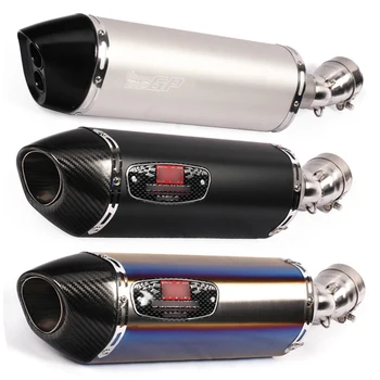 

Stainless Steel Mid Link Pipe Connecting Tube Slip On Modified Exhaust Pipe Muffler End Tips For BMW R1200GS ADV 2013-2019