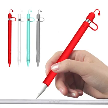 

Silicone Protective Set Nib Cover Cable Adapter Tether Pencil Case with Cap Holder for Apple Pencil iPad Pen iPencil Accessories