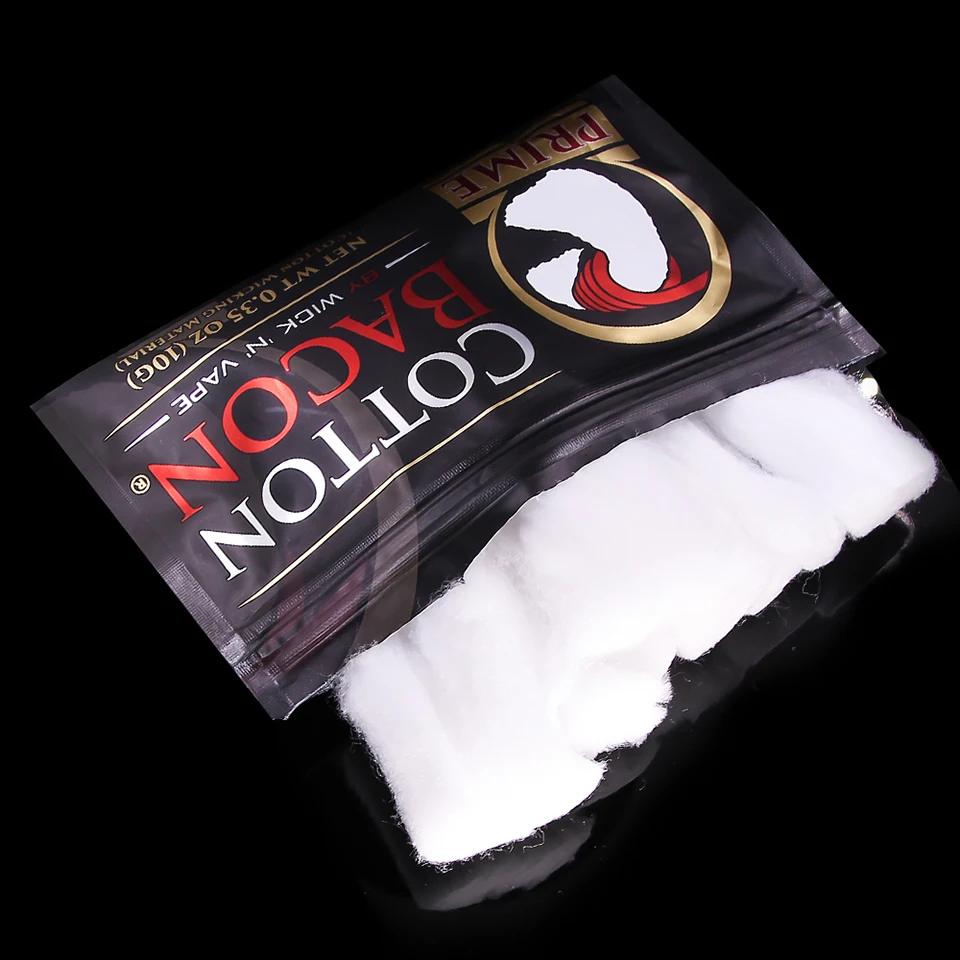 Original Cotton Bacon Vape Cotton Gold Version Bacon For RDA RTA RBA Atomizer Vape Accessories E Cigarettes VS Wotofo Ccotton (12)