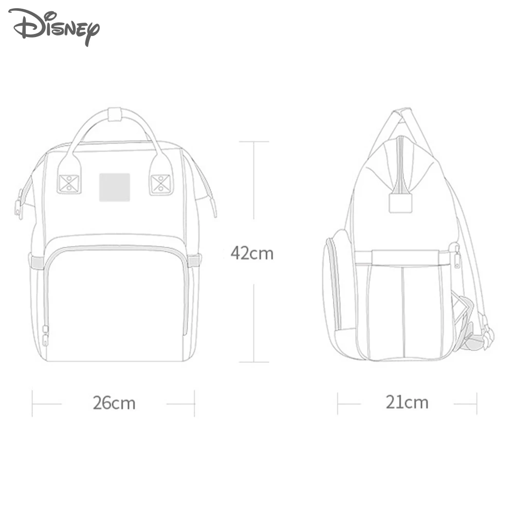 Рюкзак для подгузников от disney, сумка с USB изоляцией для бутылочек, сумка для подгузников с Минни, Микки, большая емкость, сумка для путешествий, Оксфорд, для кормления ребенка, сумка для мам