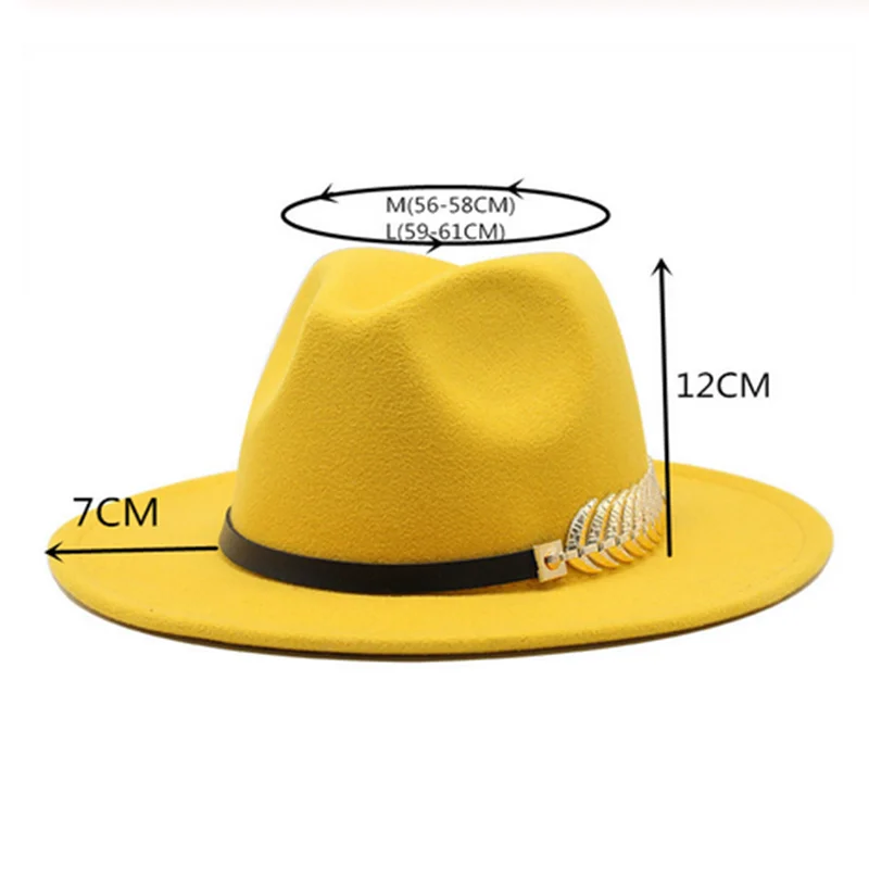 Специальные Фетр шляпа Для мужчин Fedora Шапки с поясом женщин Винтаж фетровой