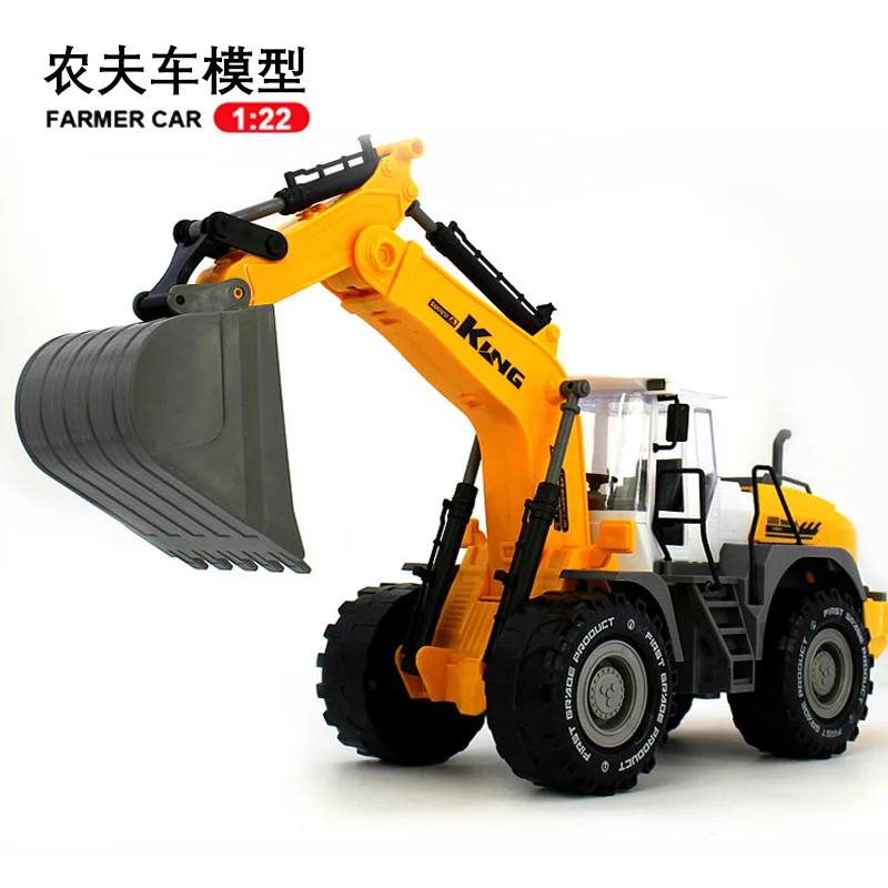 

Large Size Inertia Engineering Vehicle Forklift Bulldozer Excavator Beach Children Car Model Toy