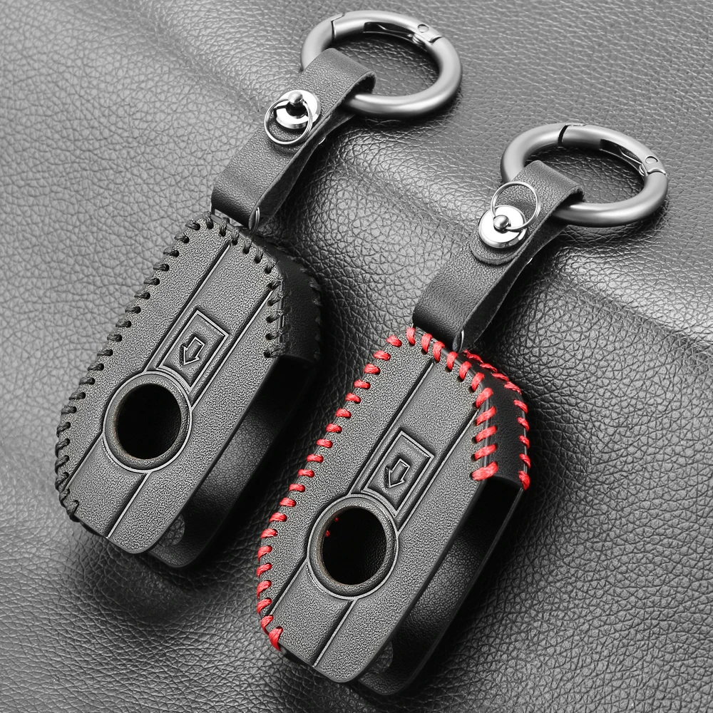 Key Case Cover Leather Key Shell For BMW Remote Control Key