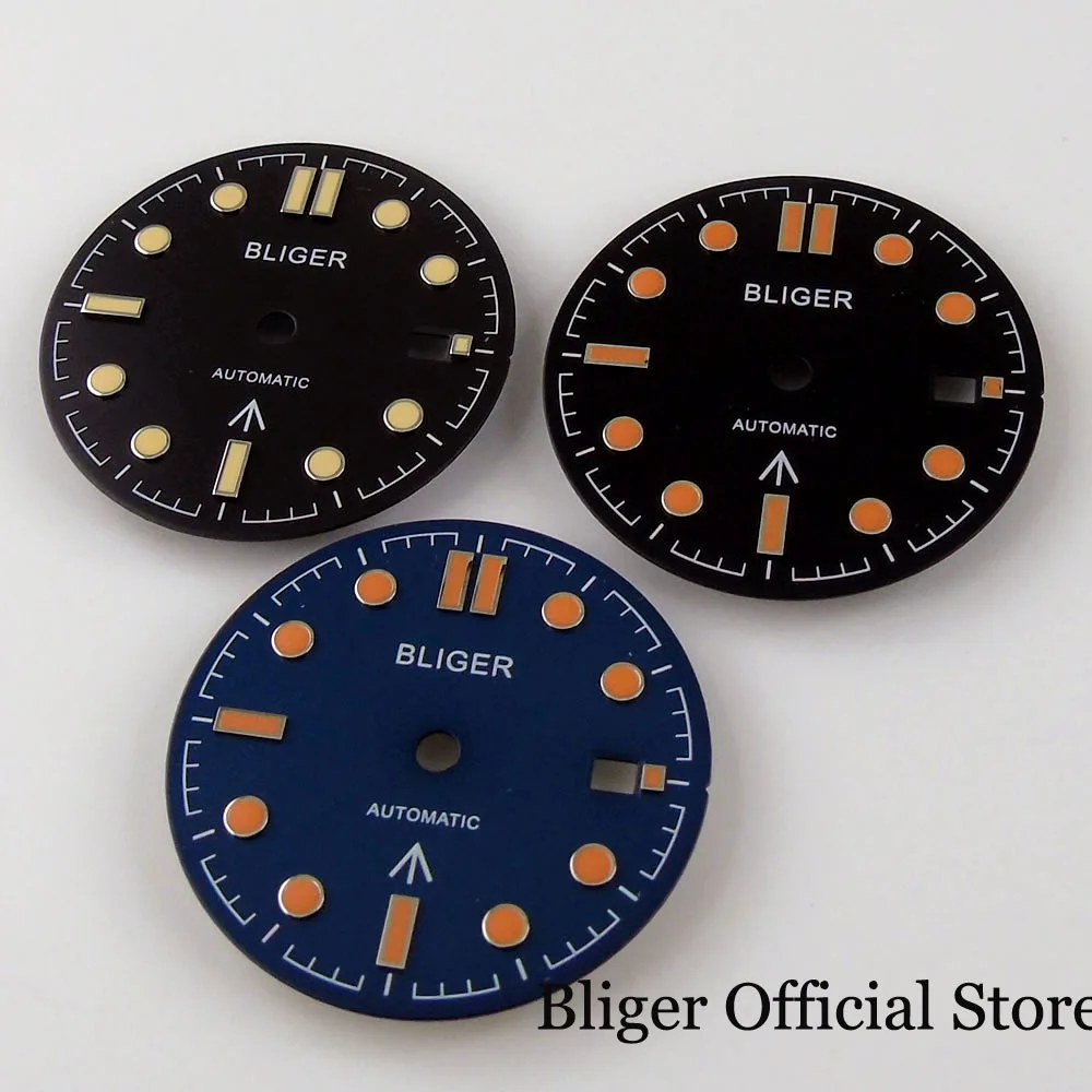 

BLIGER 31mm Automatic Watch Dial Date Diaplay for MIYOTA MINGZHU 2813
