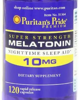 

NEWNEW PRIDE--Free shipping Melatonin 10 Mg-120 Caps Night Time Sleep Aid