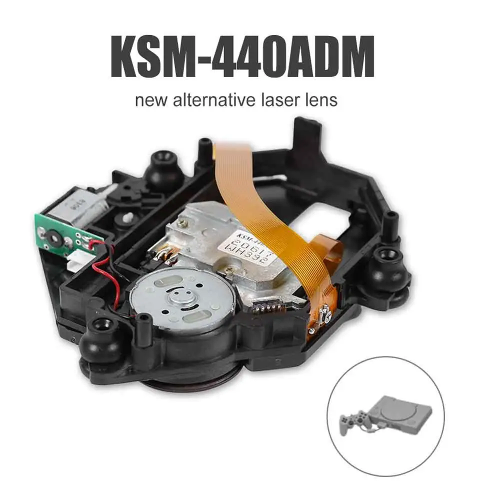 Линзы лазера, оптический привод KSM-440ADM/KSM-440AEM/KSM-440BAM в сборе Замена для sony PS1 игровые аксессуары лазерная головка для PS 1 оптический привод пс 1 ps 1дисковод привод дисков для ps1лазер ps 1 - Цвет: KSM-440ADM