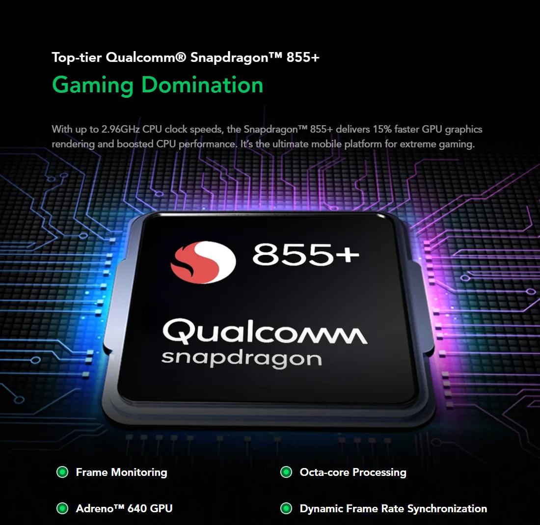 Global Rom Black Shark 2 Pro 12GB RAM 128GB ROM Gaming Smartphone  6.39 AMOLED Screen Snapdragon 855+ 48MP 4G Game Mobile Phone