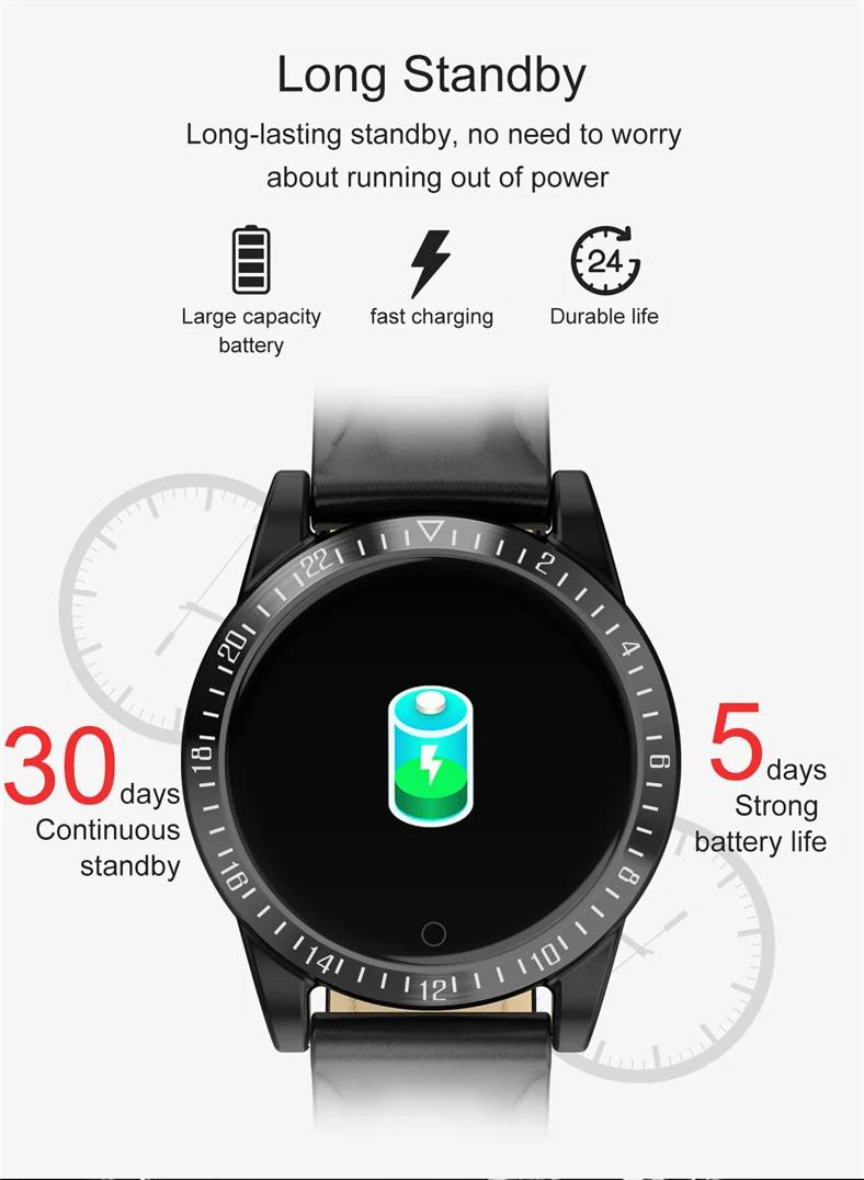 AK19 smart watch 1,3 дюймовый экран IP68 водонепроницаемый смарт-браслет для мужчин монитор сердечного ритма Мониторинг Артериального Давления трекер band