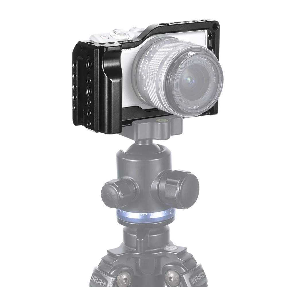 SmallRig M100 клетка для цифровой однообъективной зеркальной камеры Canon EOS M100 с железнодорожный вокзал 1/4 3/8 резьбовое отверстие для Вспышка микрофон с подсветкой прикрепить 2382