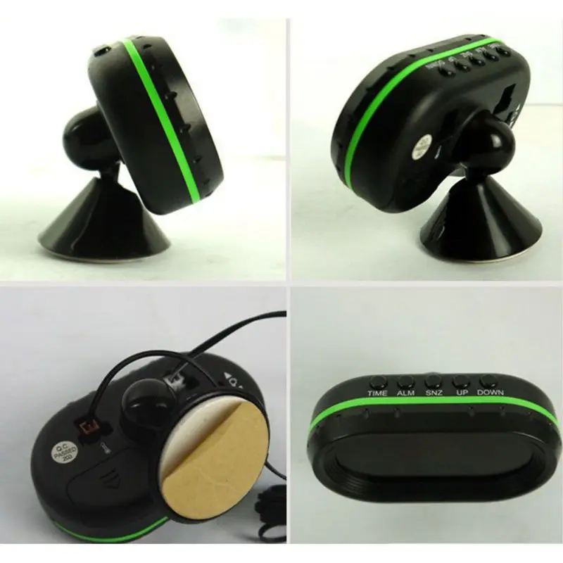  Car Electronic Clock Car Thermometer Luminous Clock Car Accessories