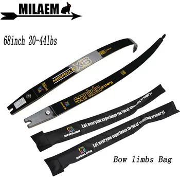 

Archery X8 Recurve Bow Limbs ILF Bow Limb 68inch 20-44lbs Composite Material Ameriacn Hunting Bow Shooting Hunting Accessories