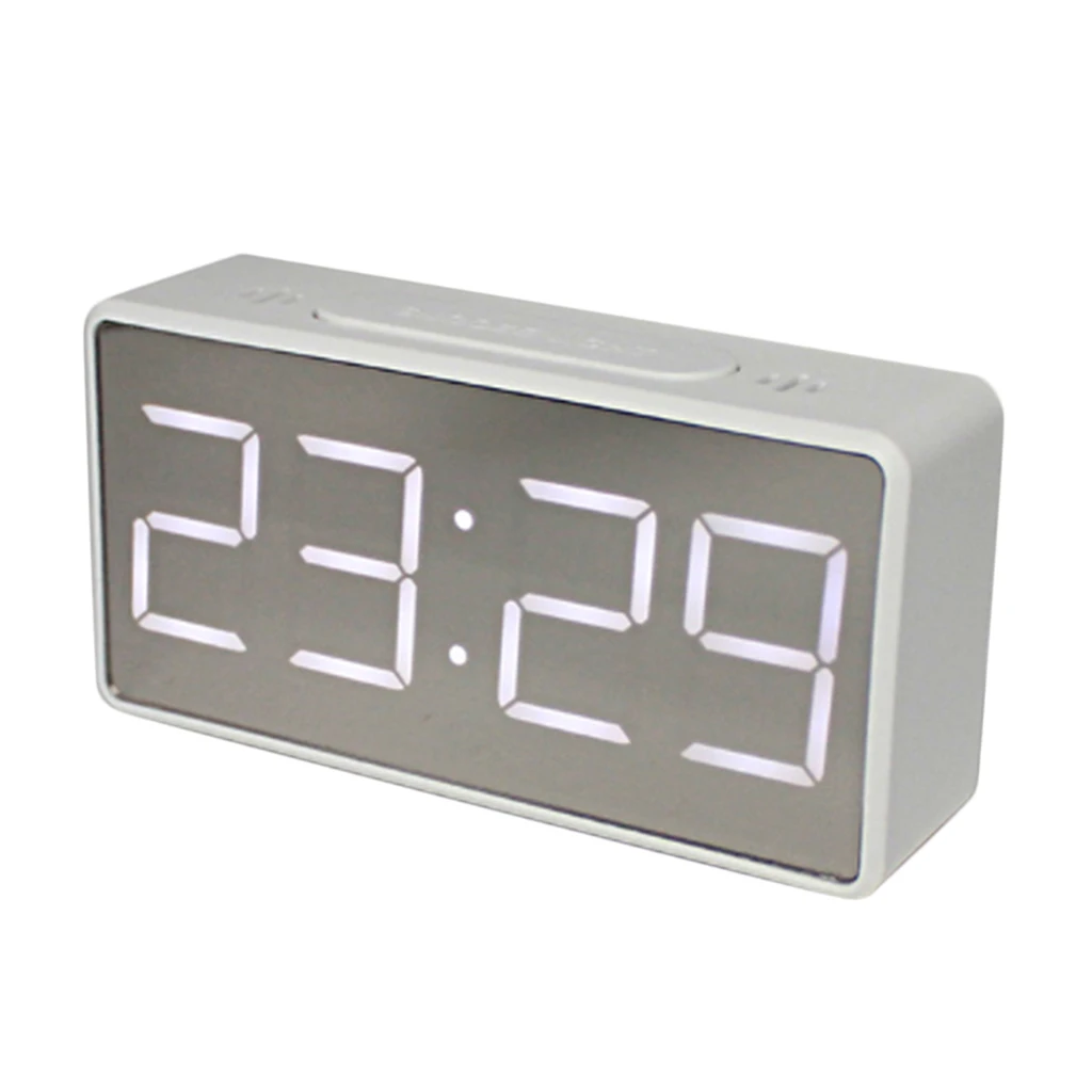 Digital Alarm Clock, New Upgraded LED Display Digital Alarm Clock with Big Number, Adjustable Brightness