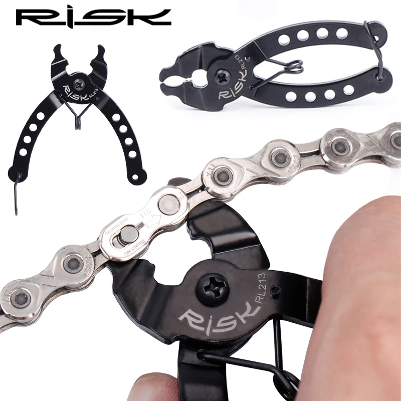 

Risk Mini Chain Quick Link Tool Bicycle Chains Link Plier Mountain Bike Chain Clamp Magic Buckle Removal Installation Hand Tools