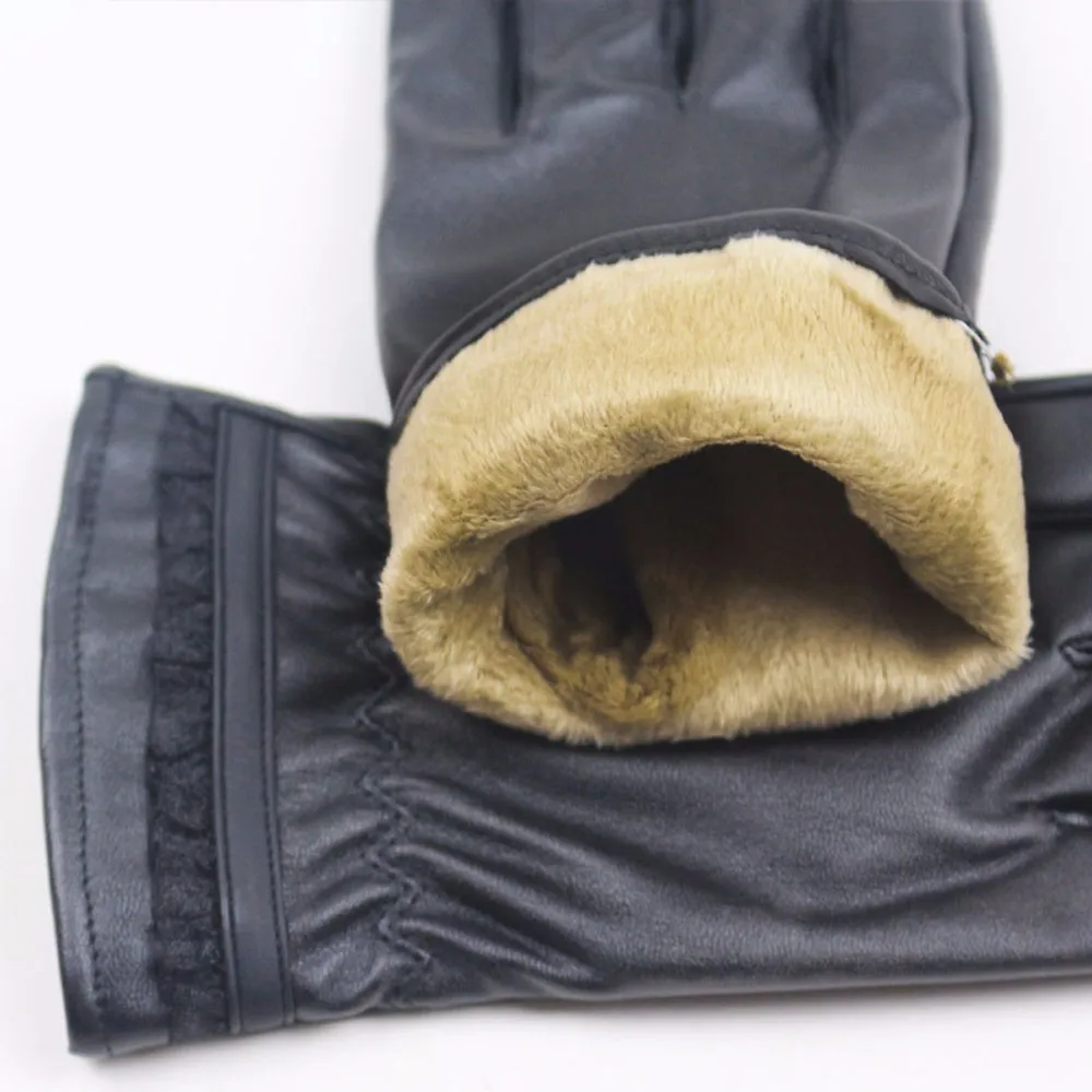 Женские кожаные перчатки новые женские зимние теплые кожаные перчатки для вождения Мягкие льняные Перчатки Рукавицы guantes invierno mujer