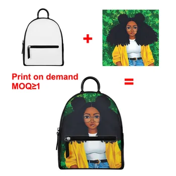 

Custom made OEM subliminal printing small PU leather backpack