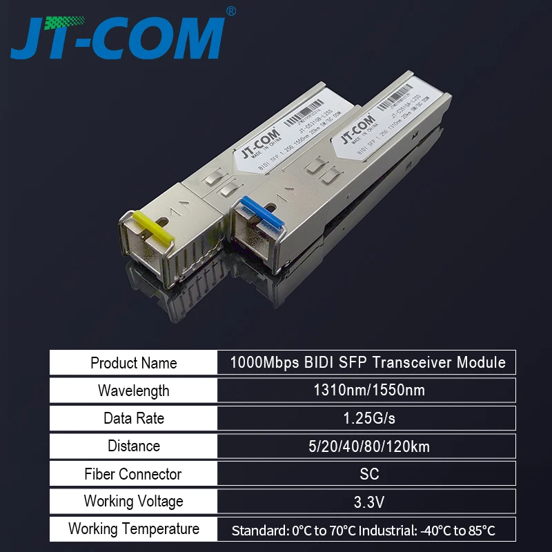 5 pair 1Gb SC 5KM/20KM SFP Module Gigabit Optical