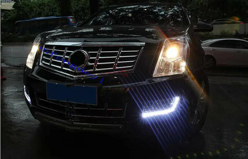 2 шт./компл. светодиодный фары дневного света для Cadillac SRX от АТС ХЦ внедорожник DRL Противотуманные фары 2010 2011 2012