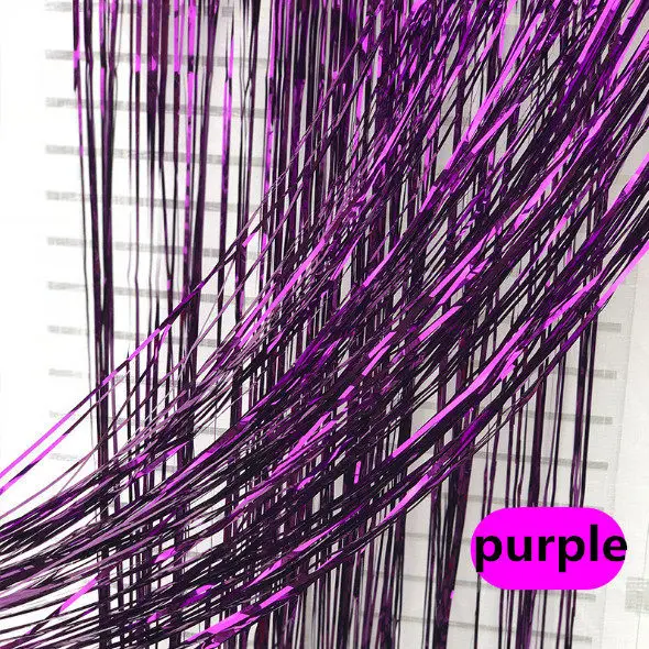 purple 2 м вечерние украшения на день рождения Дети свадебное праздничное украшение дождь Шелковый занавес розовое золото чистая красная фоновая стена - Цвет: purple