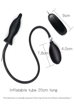 10 speed Vibrator Anal Plug Expandable Vestibular Inflatable Anal Dilator Masturbator Anal Ball Sex Toy for Men Women Amal Plugs 2