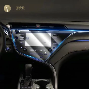 

For Toyota Camry 2018 2019 Gear Shift Box Panel Cover Center Console Board Frame Film Sticker Interior Decorative Accessories