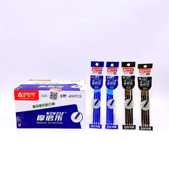 

4pcs/Lot 0.5mm Black Blue Erasable Ink Transparent Gel Pen Refill Cartoon Refill For Student Writing School Office Stationery