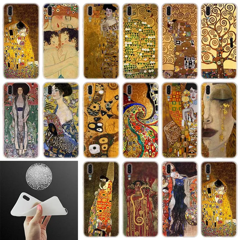Мягкий силиконовый чехол для телефона от Gustav Klimt Huawei P30 P20 P40 Pro P10 P9 P8 Plus Lite P samrt 2019 |