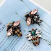 2 Pcs 3D Handmade Rhinestone Bee Beaded Patches Sew On Sequin Embroidery Crystal Applique Cute Clothing Accessories DIY Crafts ► Photo 3/6