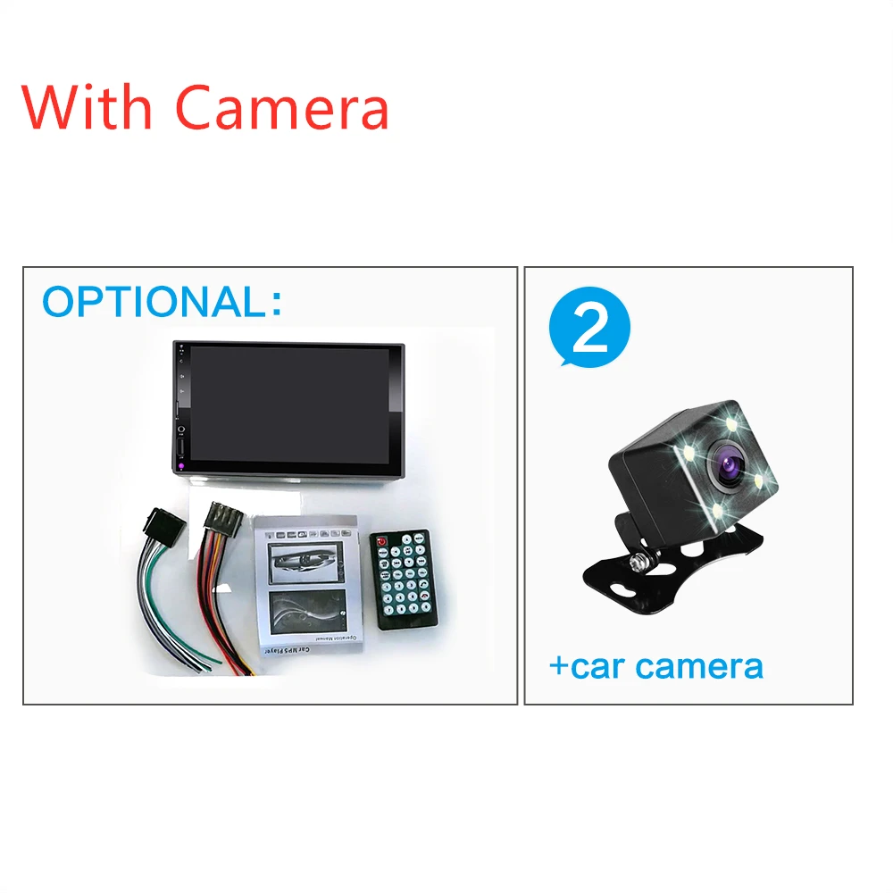 2 DIN автомобильное радио-зеркальная связь(для телефонов Android) емкостный сенсорный экран " MP5 Bluetooth USB TF FM камера мультимедийный плеер 2din - Цвет: Черный