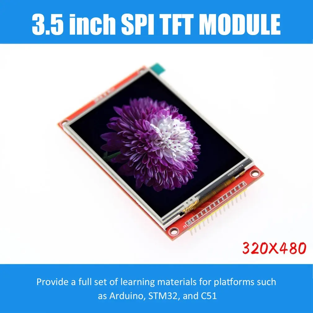 Módulo de 3.5 polegadas tft lcd com driver do painel de toque ili9488 320x480 spi porta serial interface (9 io) toque ic xpt2046 para ard stm32