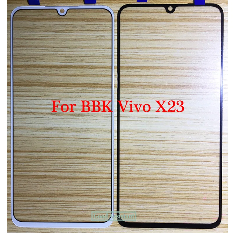Черный 6,4 дюймов для BBK Vivo X23 X23A X23T Переднее стекло с сенсорным экраном внешняя Замена объектива(без кабеля