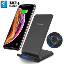 Mayround Qi Беспроводная 10 Вт Быстрая зарядка зарядное устройство док-станция для samsung S10 Plus iPhone Xs huawei P30 Pro настольное Беспроводное зарядное устройство