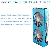 Видеокарта Sapphire Radeon NITRO+ RX580 8 ГБ DDR5 специальное издание 256bit PCI настольные видеокарты для игрового компьютера подержанная карта
