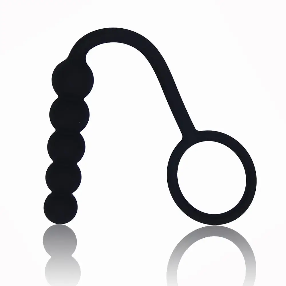 Silicone Pull Ring 5 Beads Anal Plug Balls Butt Plug Sex Toys For Women Erotic Adult Anus Masturbation Prostate Massage Toys — view 6