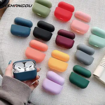 

Luxury Hard PC Case For Apple AirPods Pro Boite Matte Cute Candy Color Earphone Cover Air Pods Protection AirPods Fundas Cases