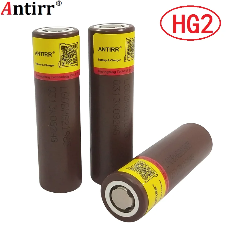Для HG2 18650 3000mAh перезаряжаемый аккумулятор для электронных сигарет высокоразрядный, 30A высокий ток+ коробка