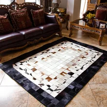 Кожаный ковер, Натуральная Воловья кожа, конский волос, ковер, спальня, гостиная, ковер для деревенского дома