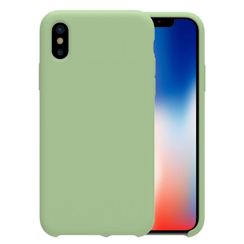 Green Роскошный официальный силиконовый чехол для iphone 11 Pro Max 6s 6 8 7 Plus с логотипом для iphone 11 Pro Max Чехол 7 8Plus X XS XR чехол - Цвет: Green