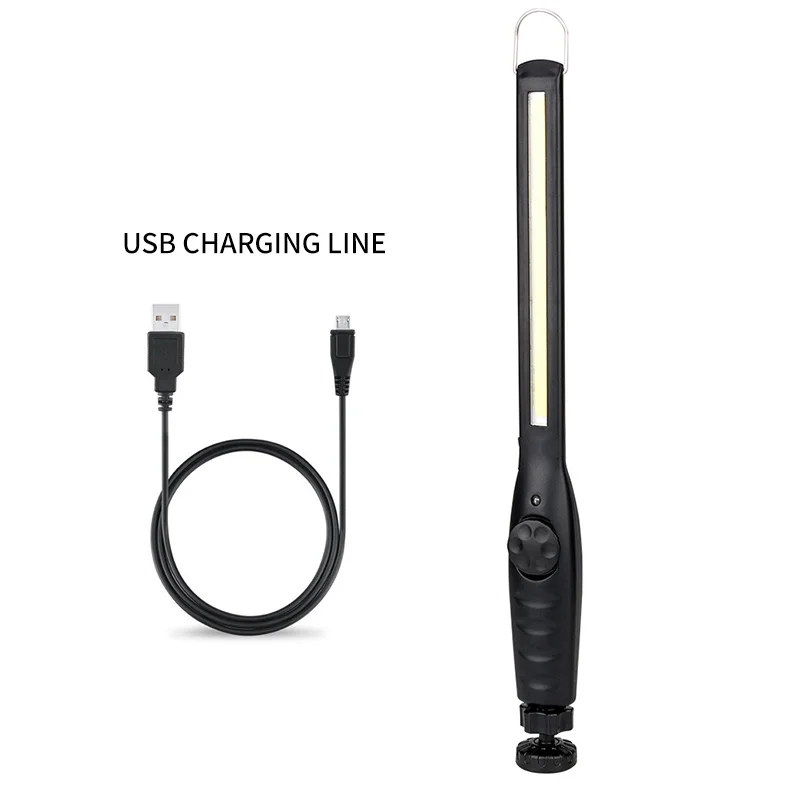 USB перезаряжаемая Рабочая лампа факел COB Линейный светильник фонарик автомобильный Стайлинг с помощью сенсорного ночник инструменты для улицы